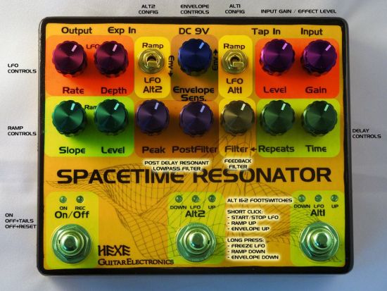 HEXE Spacetime Resonator controls