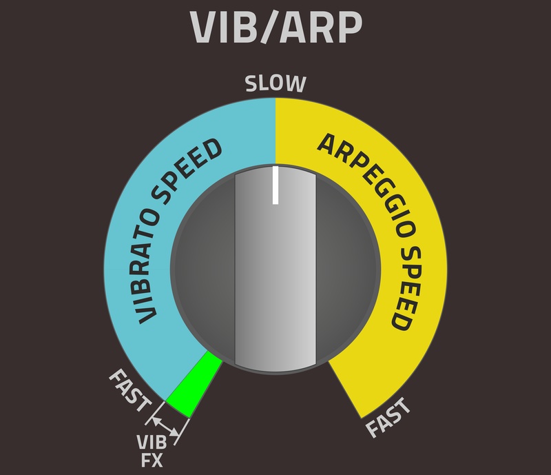 Sound Cartridge VIB/ARP knob